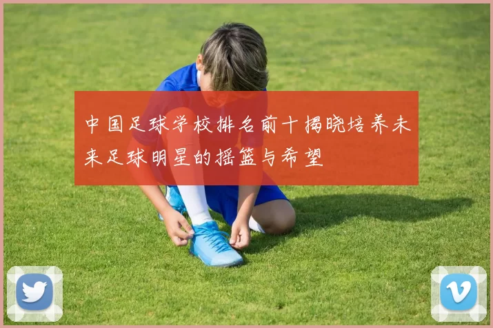 中国足球学校排名前十揭晓培养未来足球明星的摇篮与希望